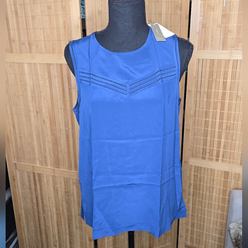 Blue Sleeveless Women's Top JCREW